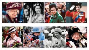 Conjunto de selos em comemoração ao jubileu de platina da Rainha Elizabeth II