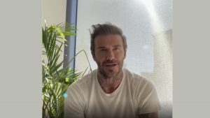 Ex-jogador David Beckham emprestou perfil no Instagram para médica da Ucrânia (Foto: Reprodução/Instagram)