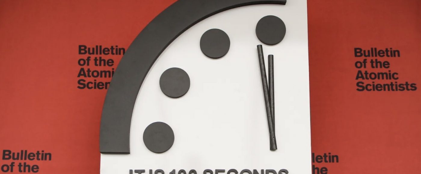 Relógio do Juízo Final Doomsday Clock 2022