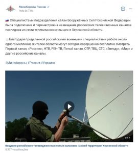 Rússia dissemina propaganda estatal em Kherson, cidade da Ucrânia