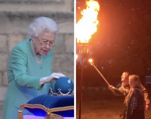 Rainha elizabeth jubileu tocha beacon realeza monarquia