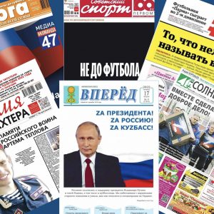 Guerra jornais Rússia imprensa