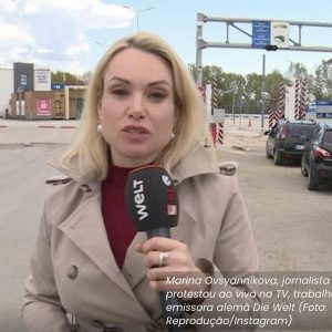 Marina Ovsyannikova jornalista Rússia Ucrânia guerra