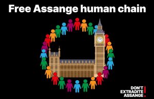 Protesto Free Assange Reino Unido Wikileaks extradição Assange
