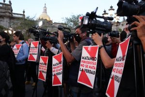 Protesto no México contra asesinatos de jornalistas