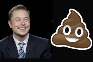 Elon Musk Twitter emoji de cocô jornalistas