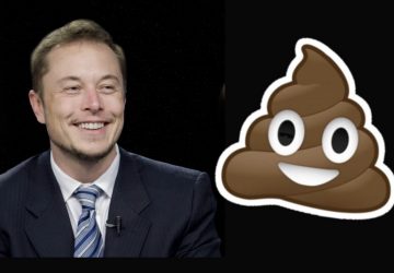 Elon Musk Twitter emoji de cocô jornalistas