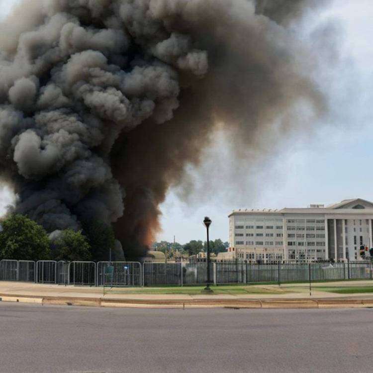 Imagem falsa com indícios de ser gerada por gerada por IA mostra explosão no Pentágono