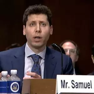 Sam Altman, CEO da OpenAI, criadora do ChatGPT em depoimento à Câmara do Senado no Congresso dos EUA