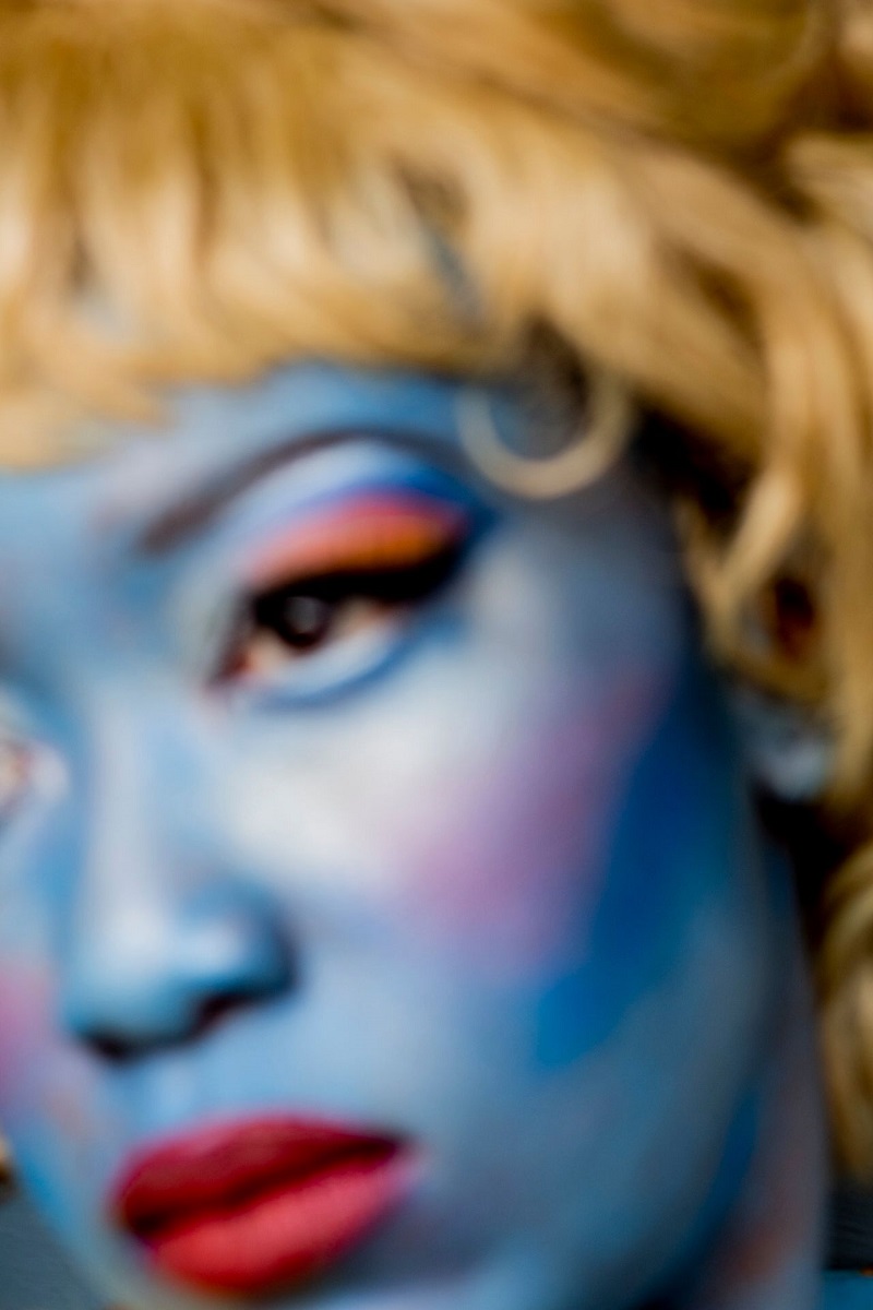 mulher rosto azul prêmio de fotografia África do Sul