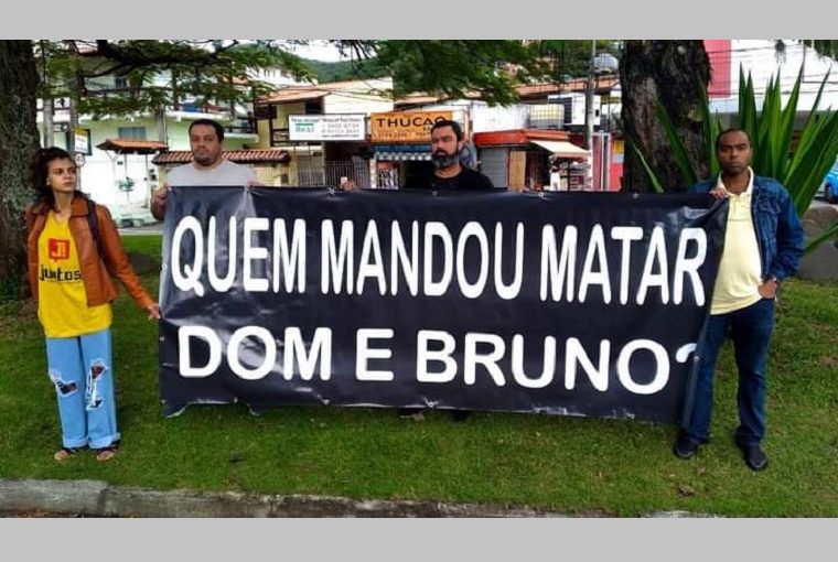 Dom Phillips e Bruno Araújo, investigação do caso, morte de jornalista britânico, protesto