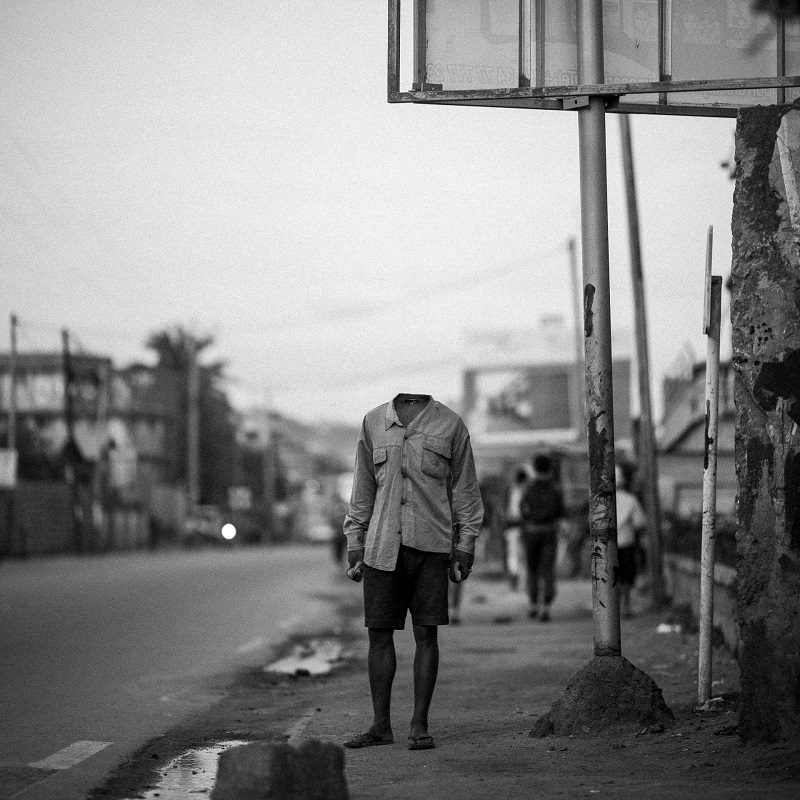 homem sem cabeça rua prêmio de fotografia Madagascar