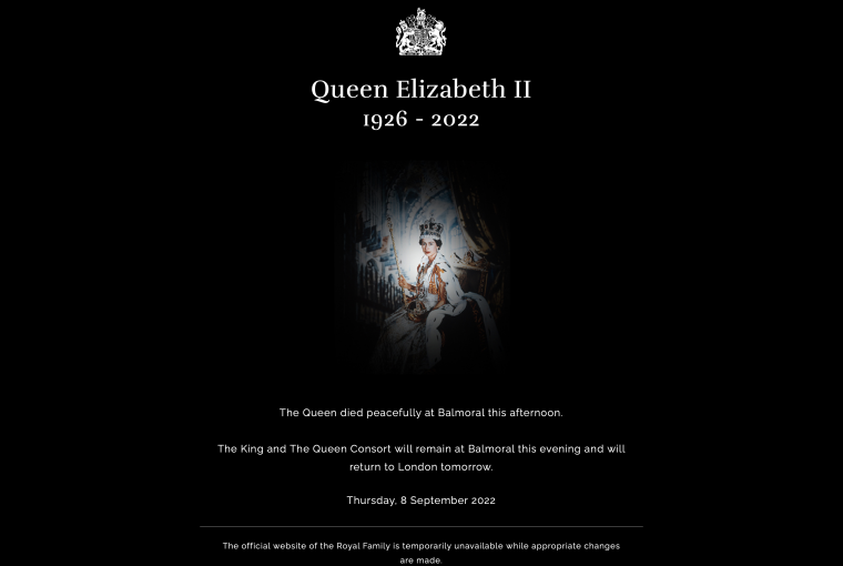 London Bridge Rainha Elizabeth morte funeral