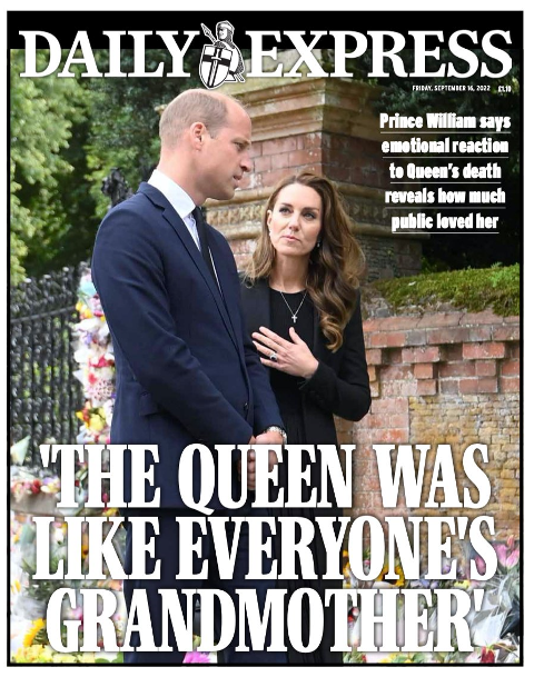 Daily Express velório rainha Elizabeth rei Charles monarquia Londres Reino Unido