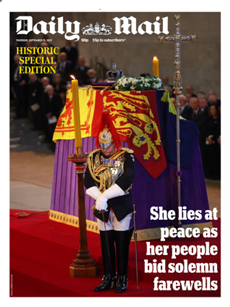 Daily Mail fila velório rainha Elizabeth rei Charles monarquia Londres Reino Unido