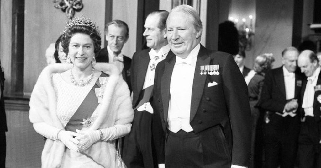 Edward Heath Primeiro-ministro britânico Rainha Elizabeth Reino Unido