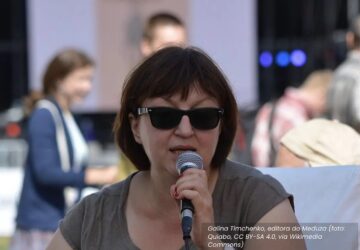 Galina Timchenko, jornalista russa editora do site Meduza, foi espionada com spyware Pegasus