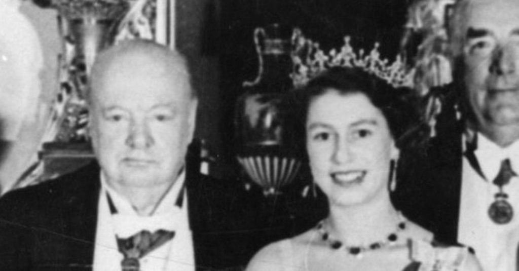 Winston Churchill Primeiro-ministro britânico Rainha Elizabeth Reino Unido
