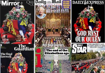 jornais enterro rainha Elizabeth Reino Unido monarquia