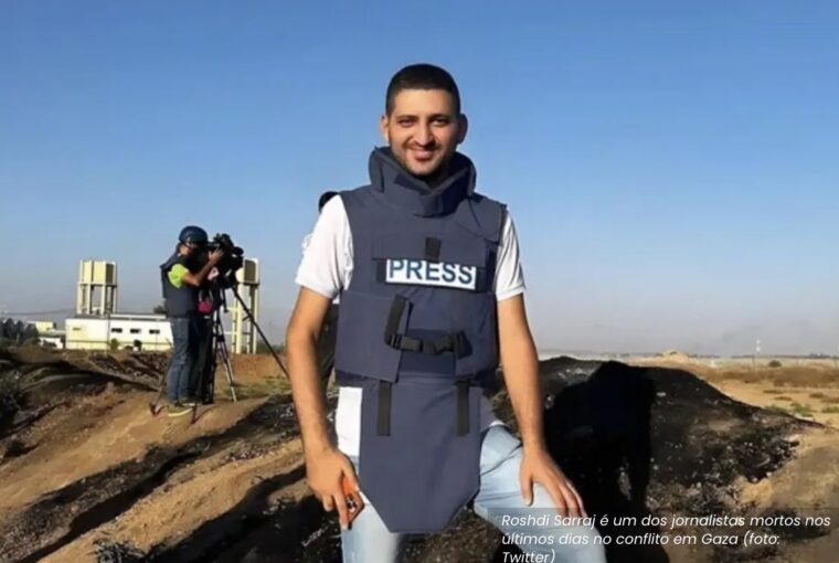 Roshdi Sarraj é um dos jornalistas mortos em Gaza no conflito com Israel