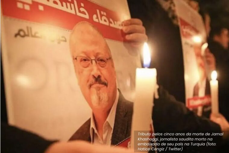 Jamal Khashoggi, jornalista saudita assassinado dentro da embaixada da Arábia Saudita na Turquia em 2018