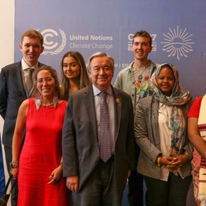 António Guterres ONU COP27 mudança climática paibnel de jovens