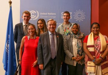 António Guterres ONU COP27 mudança climática paibnel de jovens