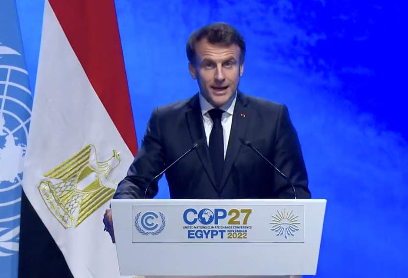 Emmanuel Macron França COP27