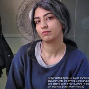 Negar Ostad Agha, jornalista presa pelo Irã ao cobrir morte de jovem no metrô