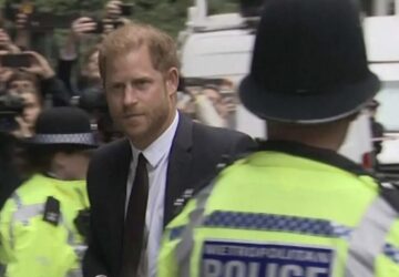 Príncipe Harry no julgamento do processo contra tabloide Mirror em Londres