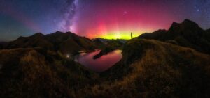 Uma aurora austral capturada na Nova Zelândia foi uma das melhores fotos do ano