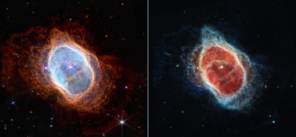 telescópio James Webb nebulosa do anel do sul
