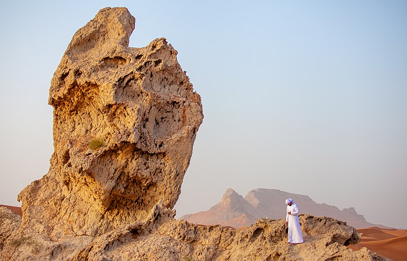 montanhas e deserto Emirados Árabes