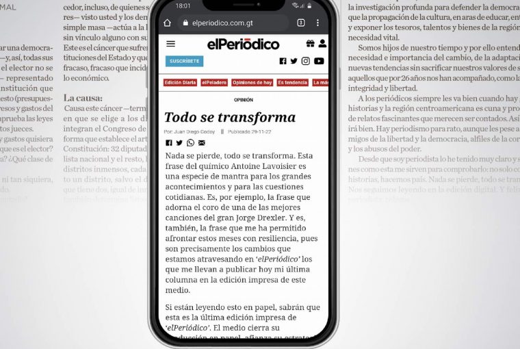 elPeriódico Guatemala censura perseguição