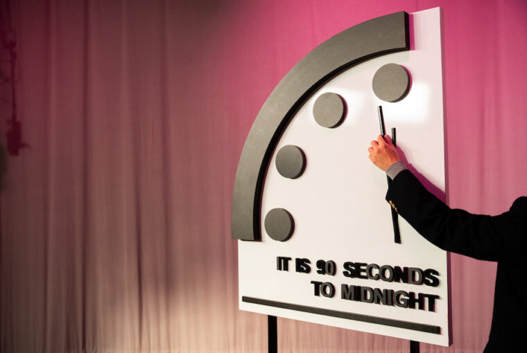 Relógio fim do mundo 2024 Doomsday Clock