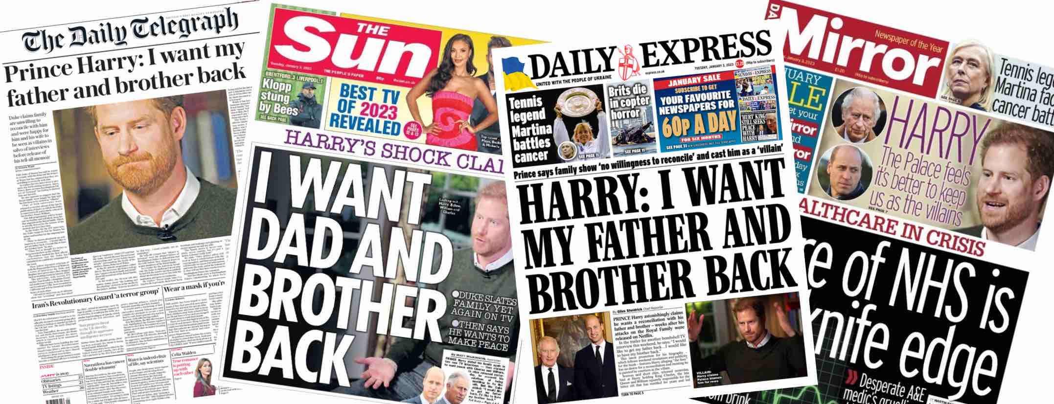 Príncipe Harry livro Spare entrevista jornais britânicos monarquia