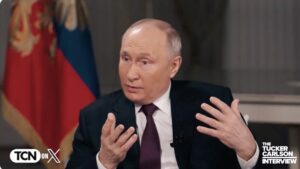 Vladimir Putin em entrevista com Tucker Carlson Moscou
