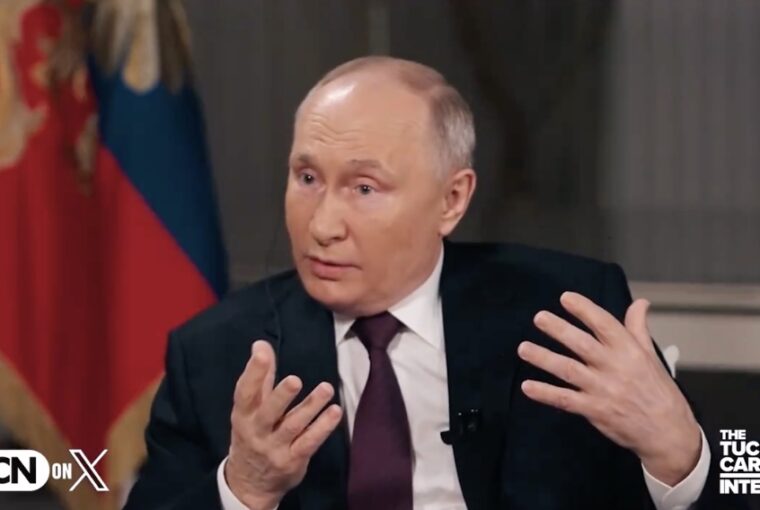Vladimir Putin em entrevista com Tucker Carlson Moscou