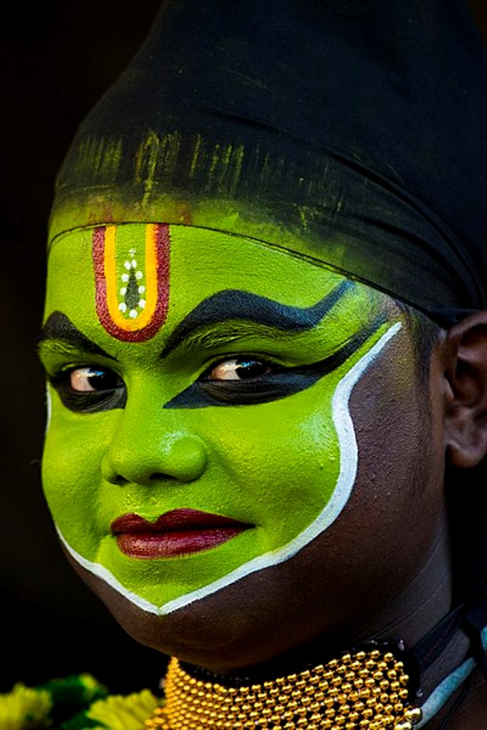 arte facial Ottan Thullal Kerala Índia