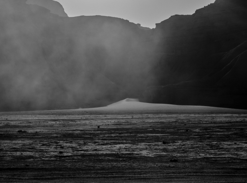 Nuvem de poeira no Saara