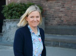 Magdalena Anderson, ex-primeira-ministra da Suécia - Foto Frankie Fouganthin representação feminina na política igualdade de gênero Suécia