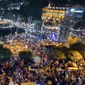 Protestos na Geórgia contra lei do agente estrangeiro