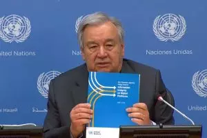 Antonio Guterres, secretário-geral da ONU, em declaração à imprensa