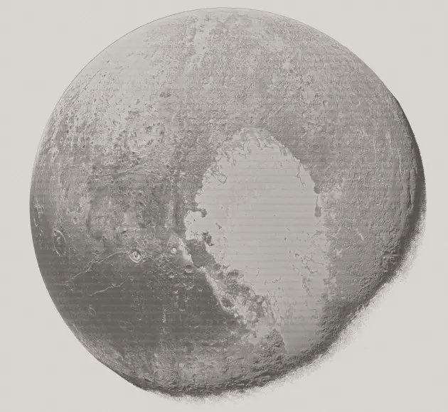 Foto monocromátca de Plutão é uma das finalistas do prêmio de fotografia astronômica do Observatório de Greenwich Londres