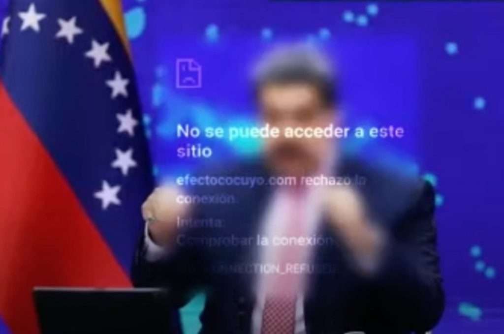 NFT do site Efecto Cocuyo que lançou uma coleção inspirada na censura digital da Venezuela