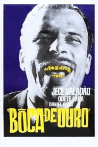 Cartaz do filme Boca de Ouro, do diretor brasileiro Nelson Pereira dos Santos, um clássico dos filmes sobre jornalismo