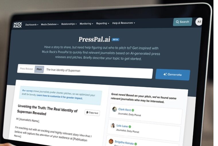 PressPal.ai é uma nova ferramenta baseada em IA para assessorias de imprensa lançada pela empresa MuckRack