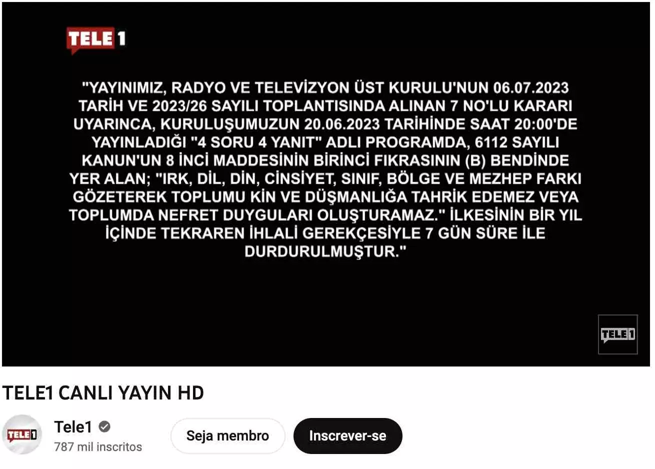 TV da Turquia tem sinal interrompido por críticas ao governo Erdogan