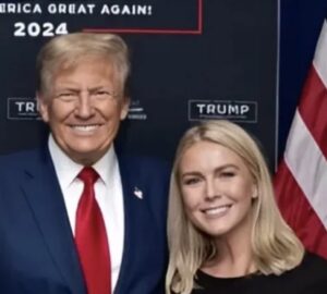 Donald Trump e Karoline Leavitt, a mais jovem Secretária de Imprensa da história da Casa Branca