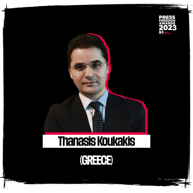 Thanasis Koukakis, jornalista grego espionado que concorre a prêmio de liberdade de imprensa 